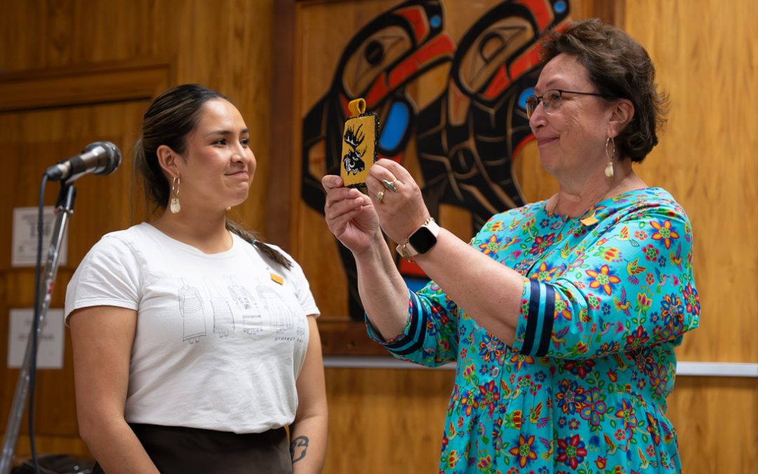 5-Millionth Pin Presented to Barb Ward-Burkitt, Recognizing Lifelong Commitment to Indigenous Advocacy